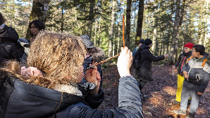 Technique pour mesurer un arbre sur pied